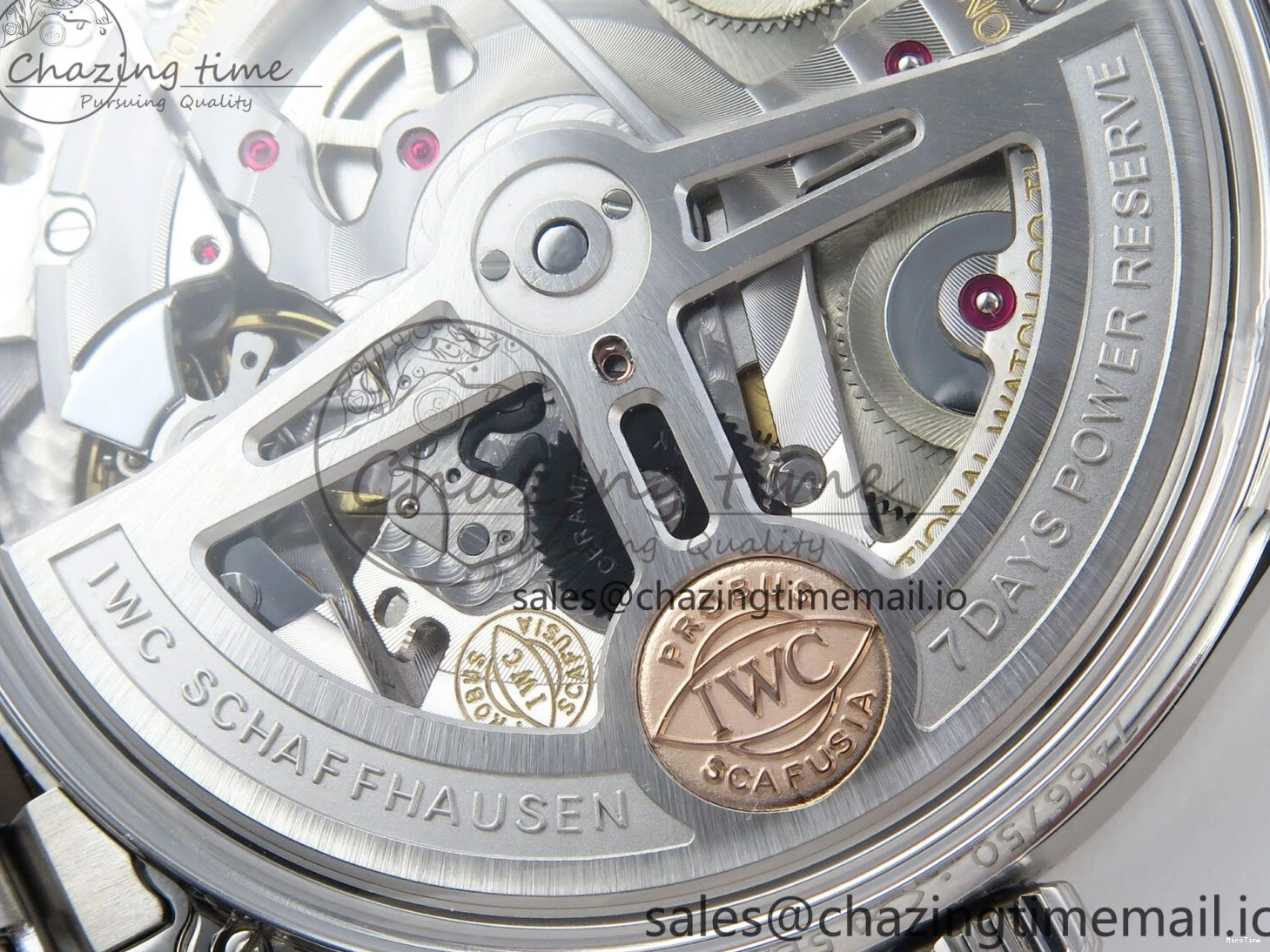 MIROTIME 0522 Portugieser Auto IWC0562A APSF 1:1 Best Edition White RG Dial on SS Bracelet A Unique 6991